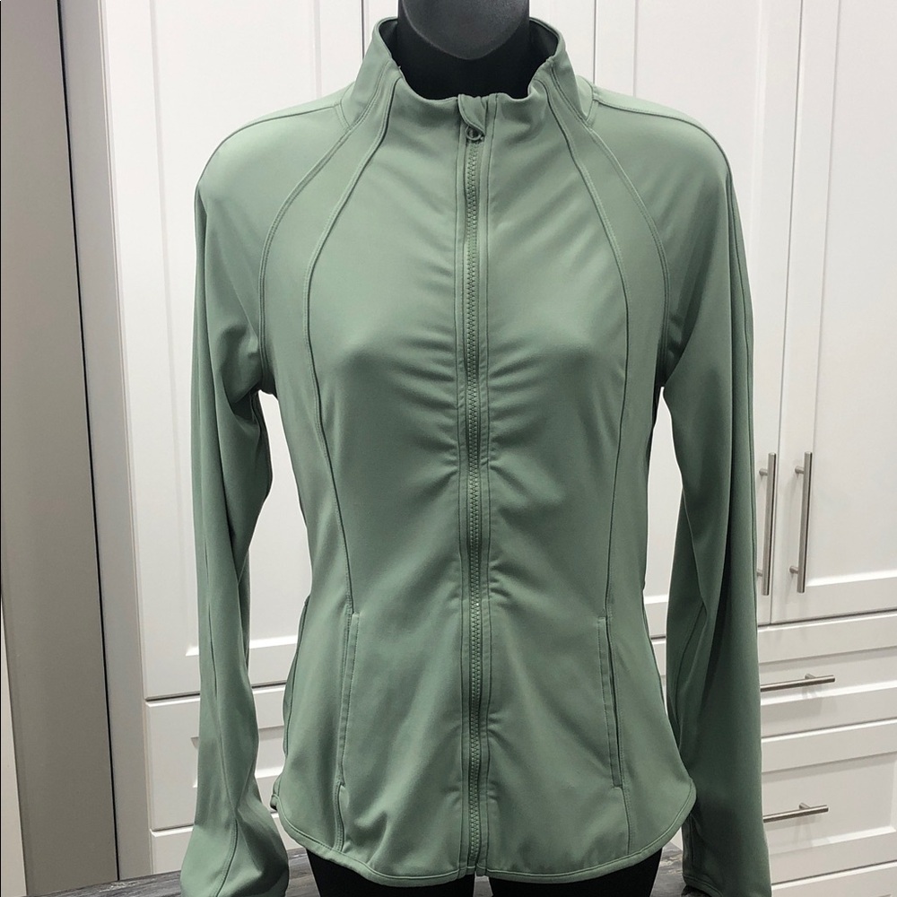 Yogalicious Lux Rebel Flare Full-Zip Jacket – Women’s Medium – Sage